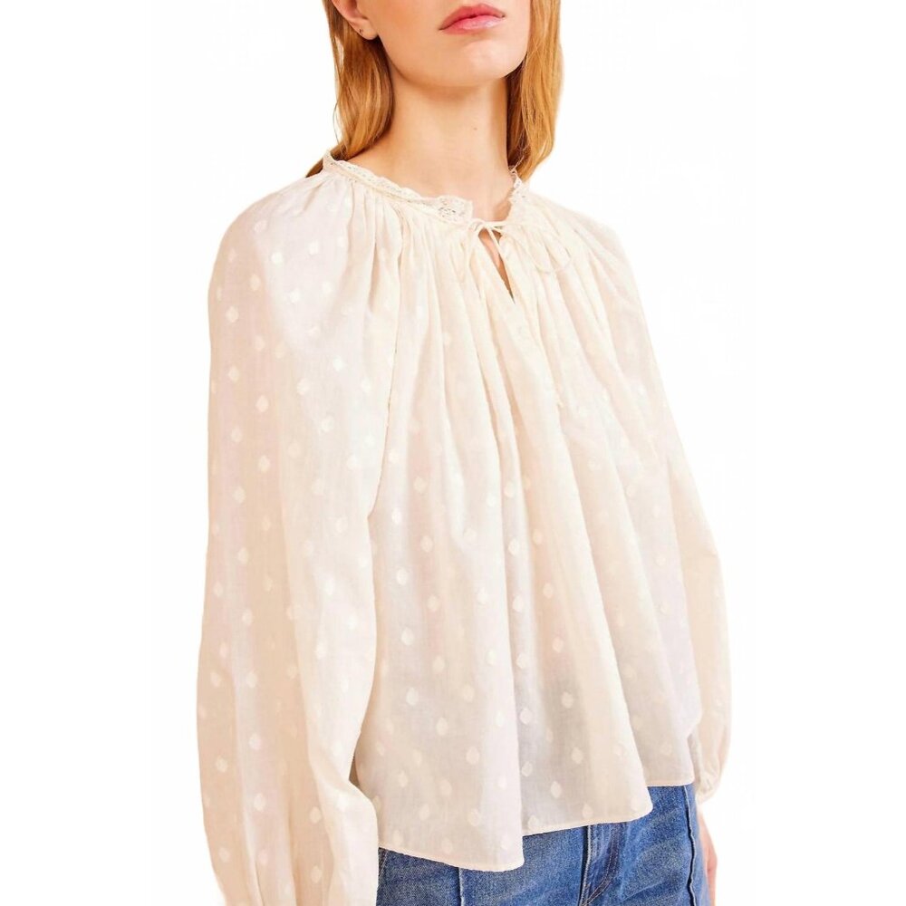 Ulla Johnson Ada Clip Dot Cotton Top shirt blouse size 6 NWOT - Picture 7 of 8